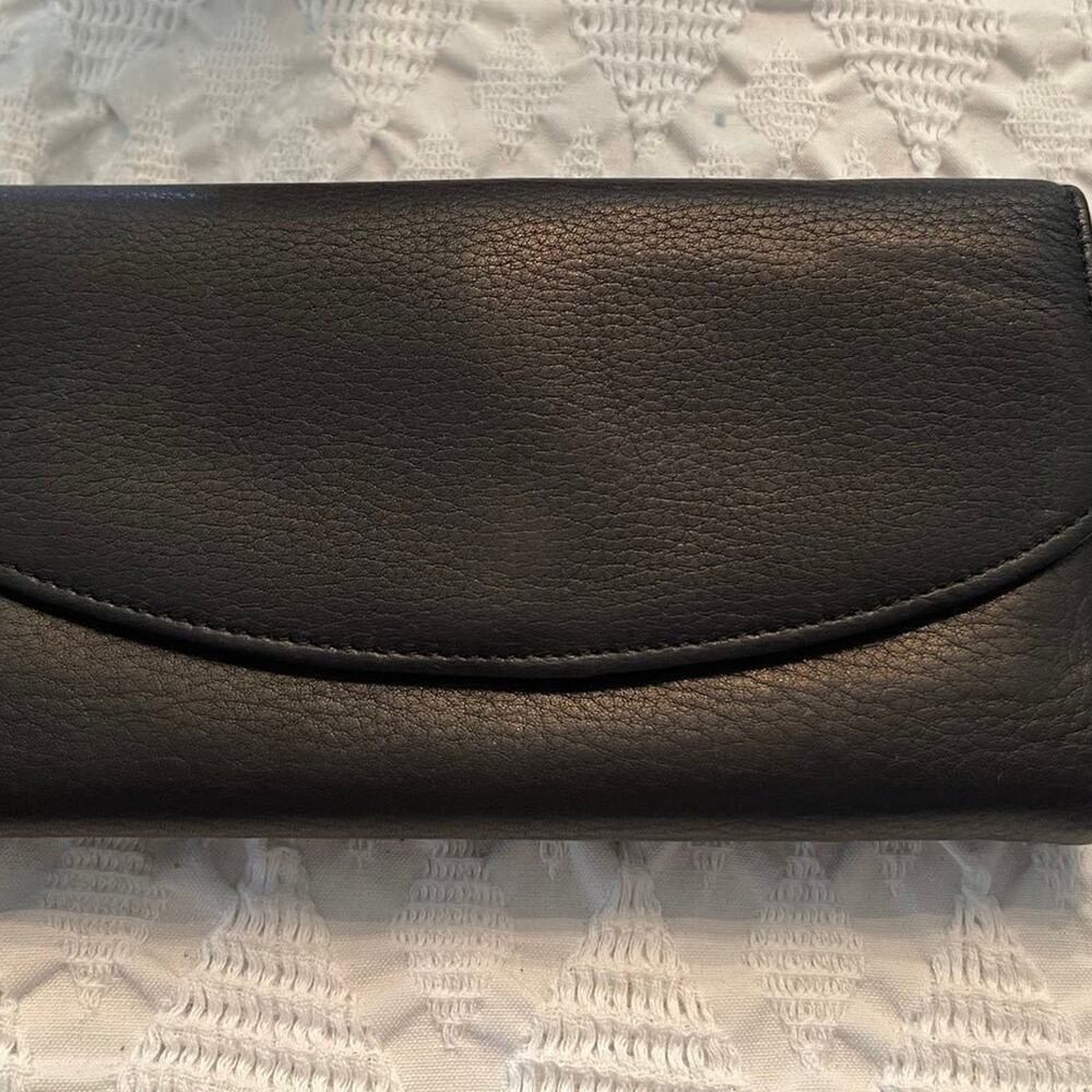 Wilsons black leather long Wallet